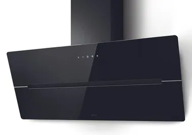 Nobilia ELICA Wall-mounted cooker hood WISE90BK, 900 mm wide, black WISE90BK 0